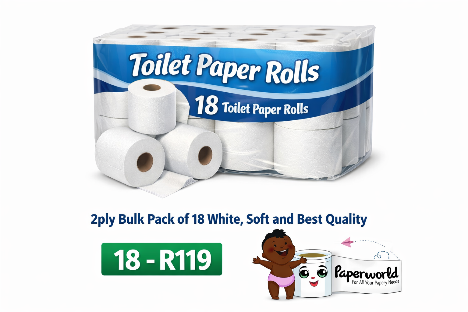 Toilet Paper Rolls 18 Pack