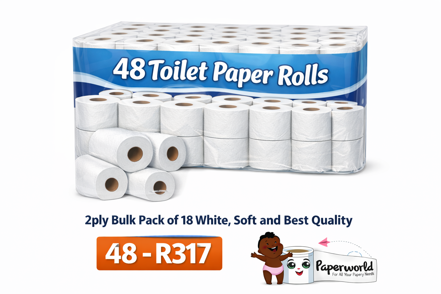 Toilet Paper Rolls 48 Pack